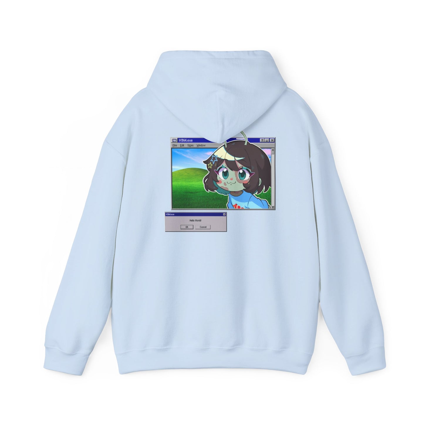 Frutiger Aero Hoodie H1N4 Hello World