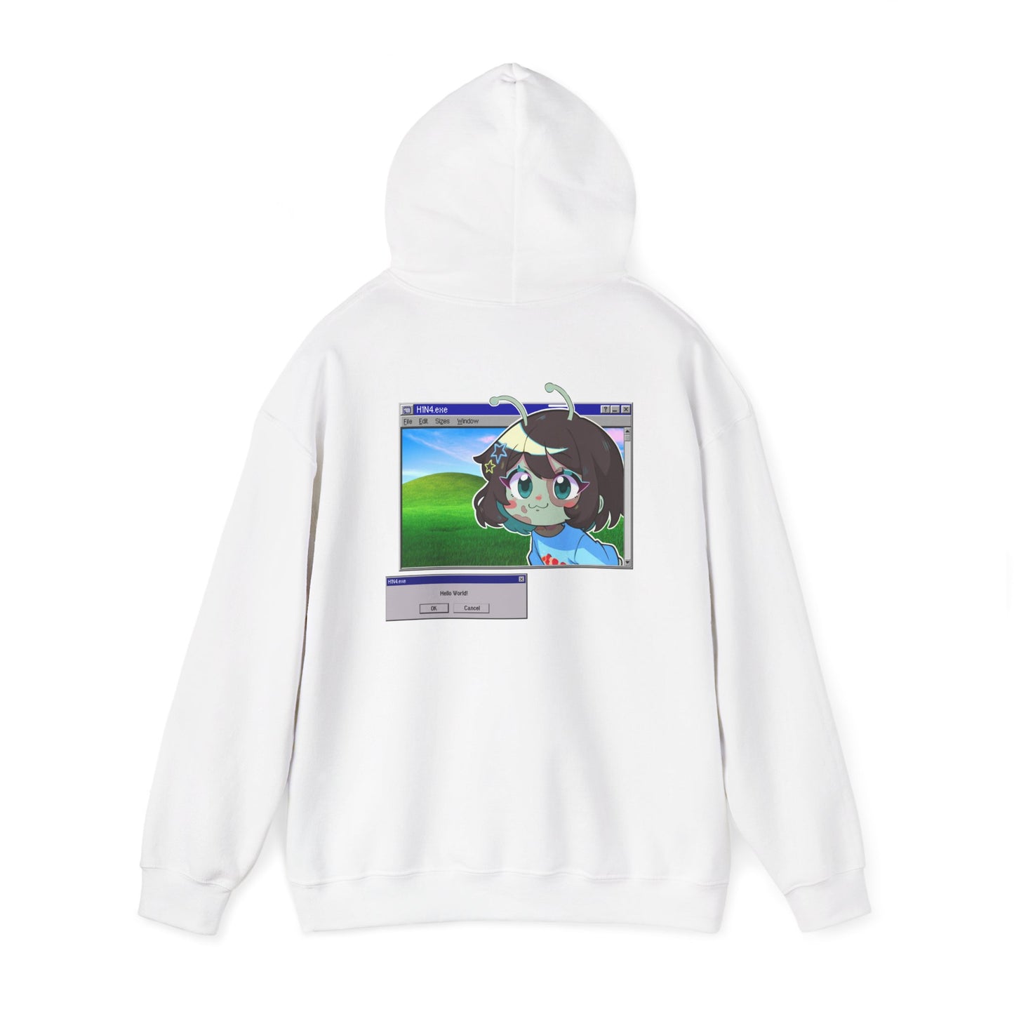 Frutiger Aero Hoodie H1N4 Hello World