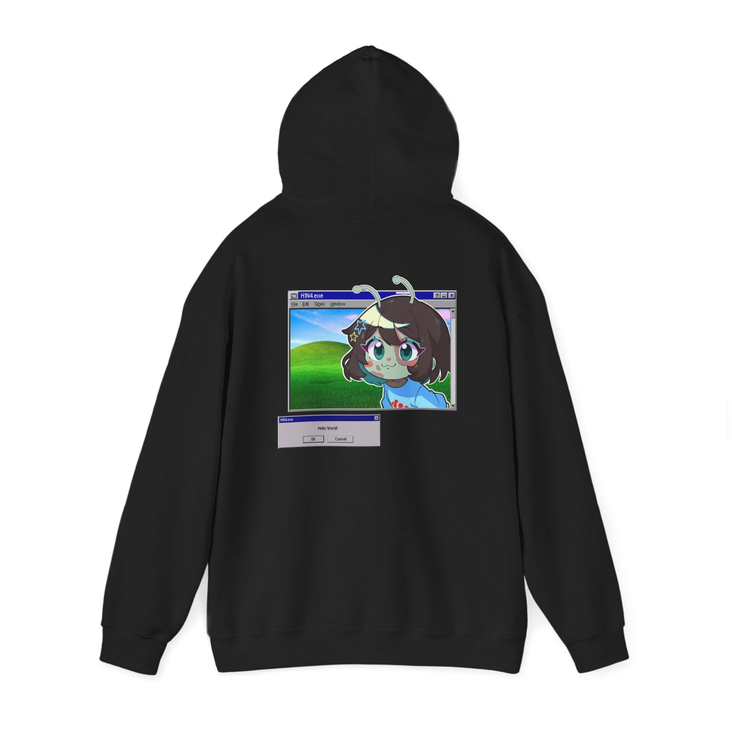 Frutiger Aero Hoodie H1N4 Hello World