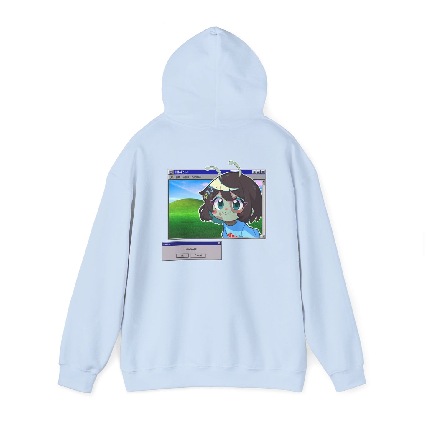 Frutiger Aero Hoodie H1N4 Hello World